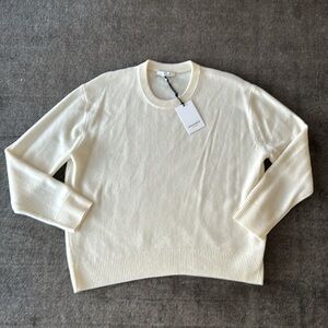 NAKED Cashmere KAIA Crewneck Cashmere Sweater ECRU Ivory NakedCashmere - M